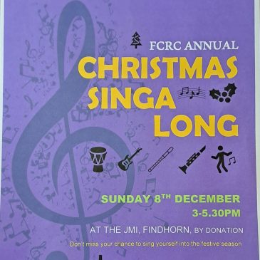 Christmas Sing-Along  – December 8th